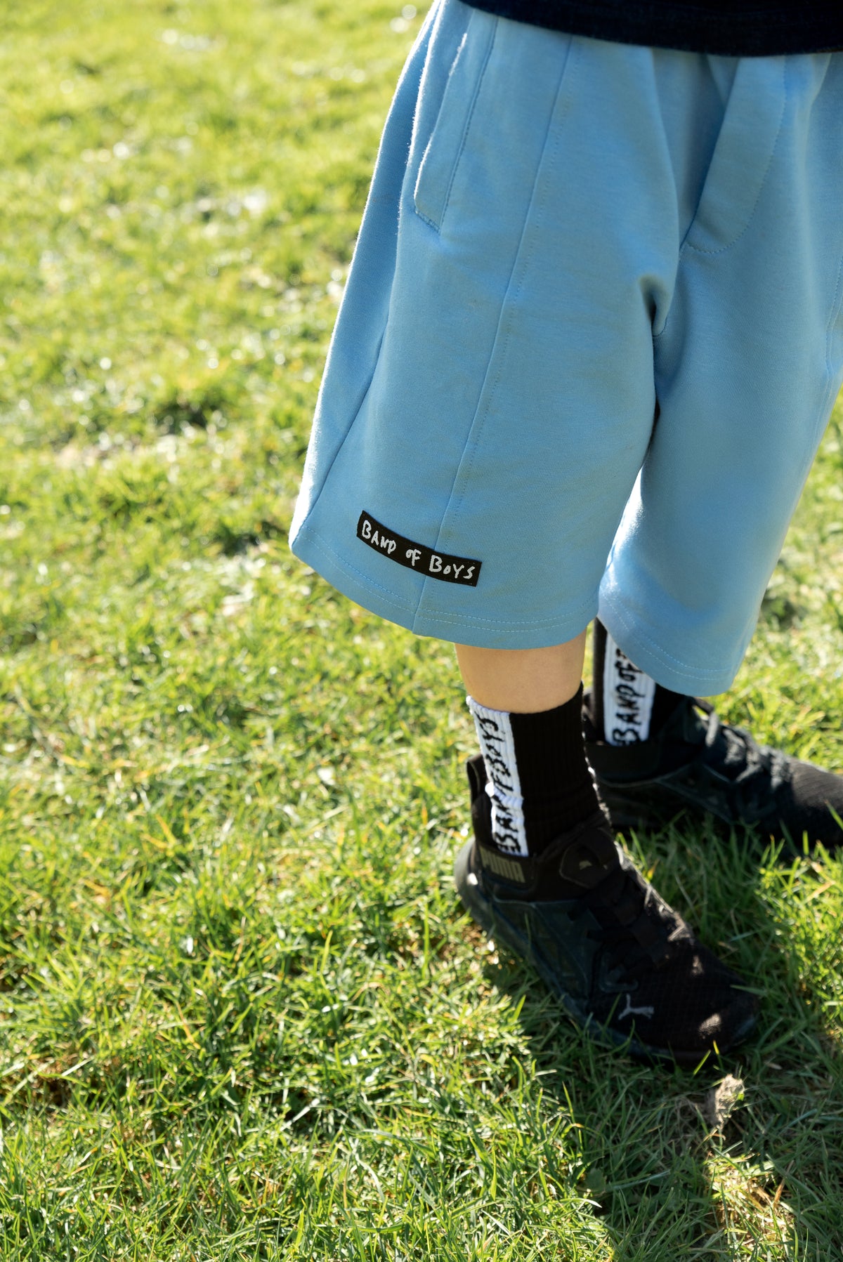 BAND OF BOYS | Blue Elastic Waist Shorts