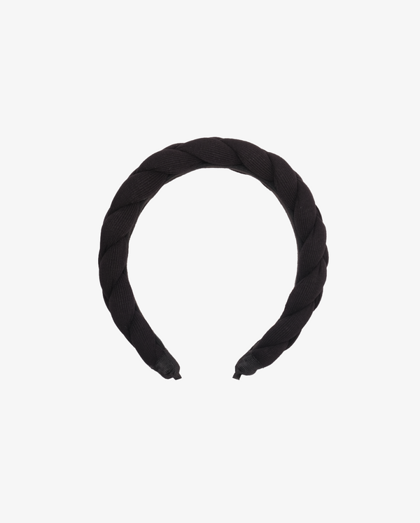 THE COLLECTIBLES | Black Rib Braided Headband