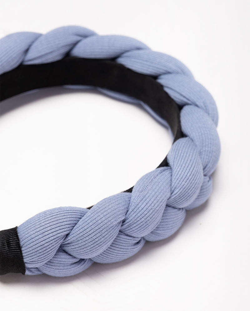 THE COLLECTIBLES | Blue Rib Cotton Twist Headband
