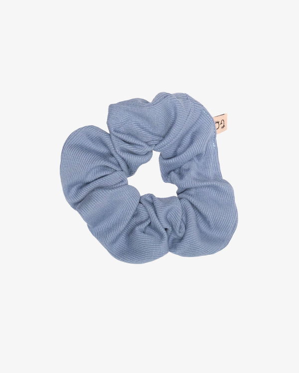 THE COLLECTIBLES | Blue Rib Cotton Scrunchie
