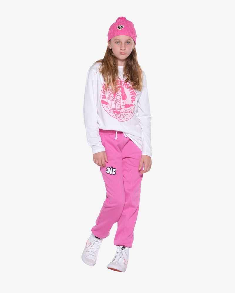 THE GIRL CLUB | Bubblegum Pink Fleece Joggers