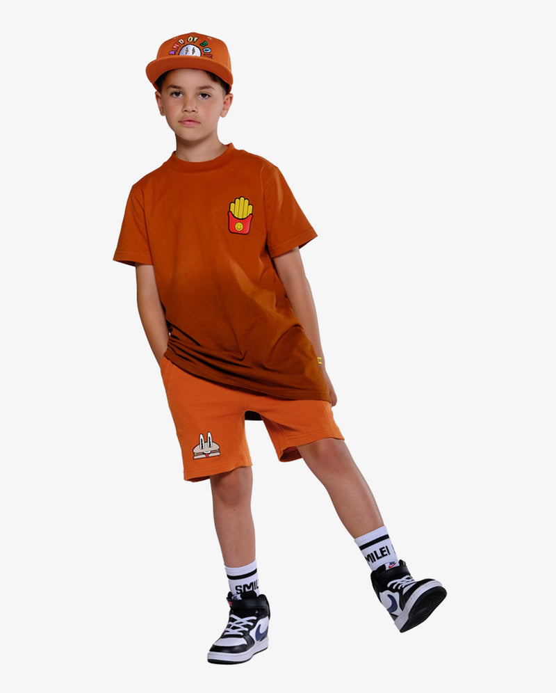 BAND OF BOYS | Burger Patch Waffle Seam Front Shorts