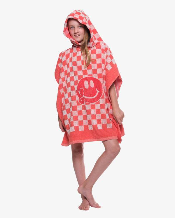 THE COLLECTIBLES | Checker Smiley Hooded Beach Towel