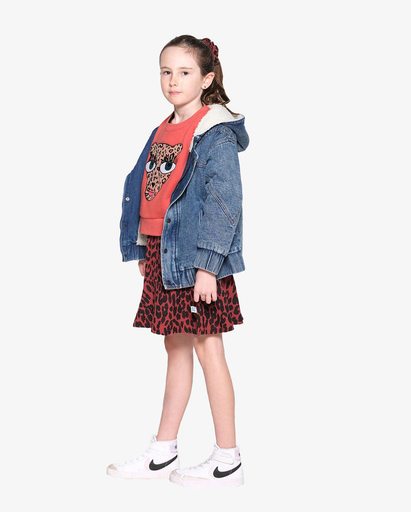 THE GIRL CLUB | Denim Hood Bomber Jacket