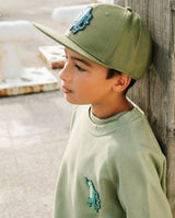 BAND OF BOYS | Green Dip Dye Raglan Crew