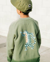 BAND OF BOYS | Green Dip Dye Raglan Crew