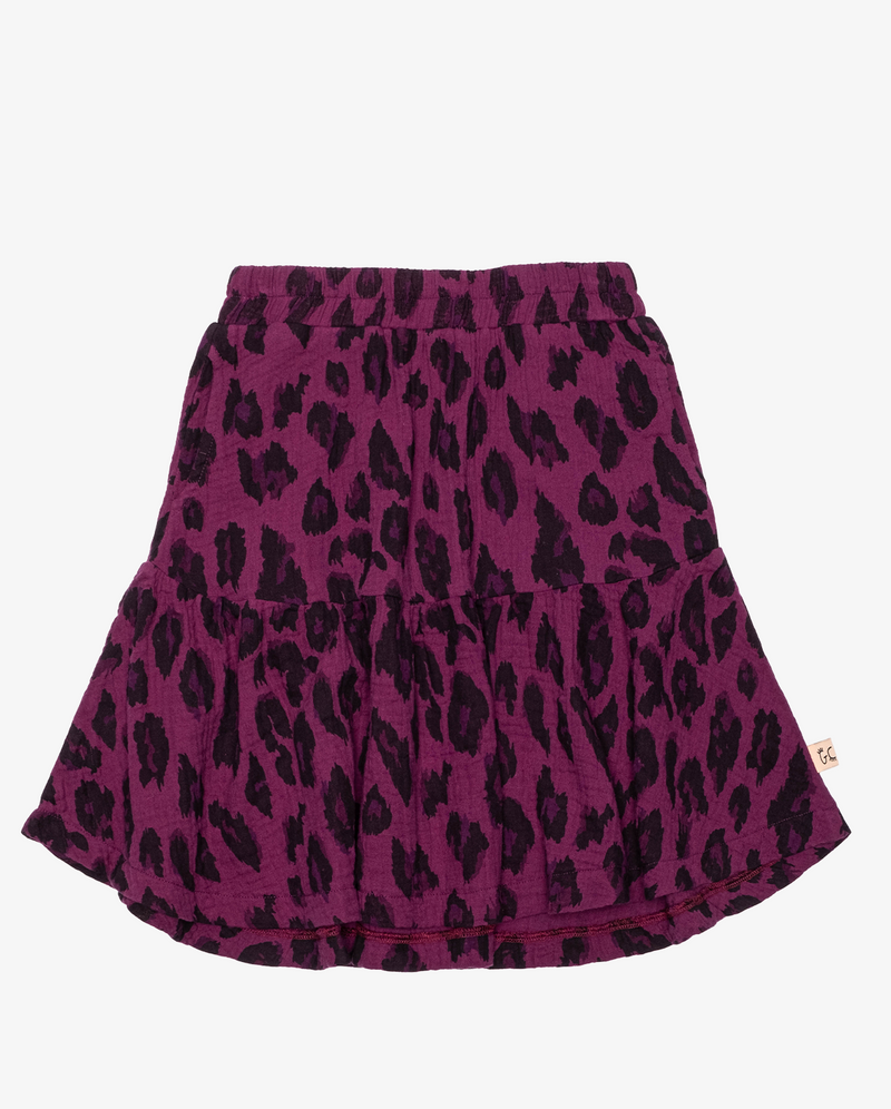 Leopard print skirt girls clearance