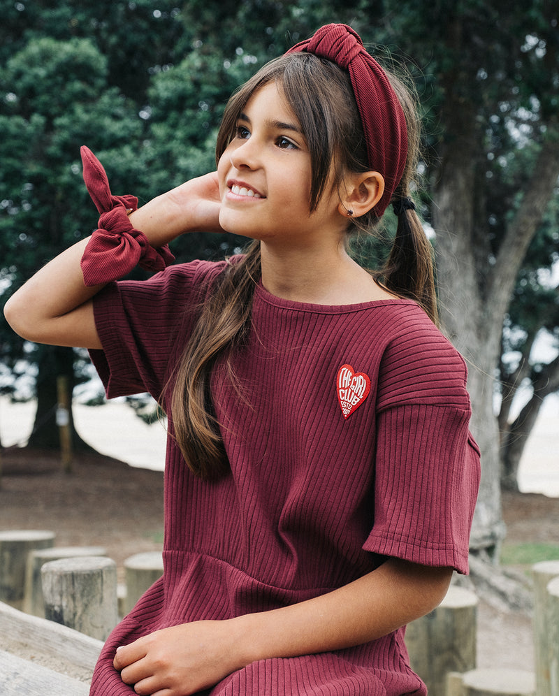 THE COLLECTIBLES | Ruby Rib Cotton Mini Bow Scrunchie