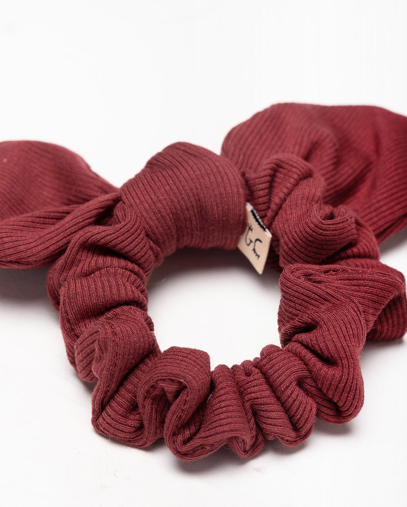 THE COLLECTIBLES | Ruby Rib Cotton Mini Bow Scrunchie