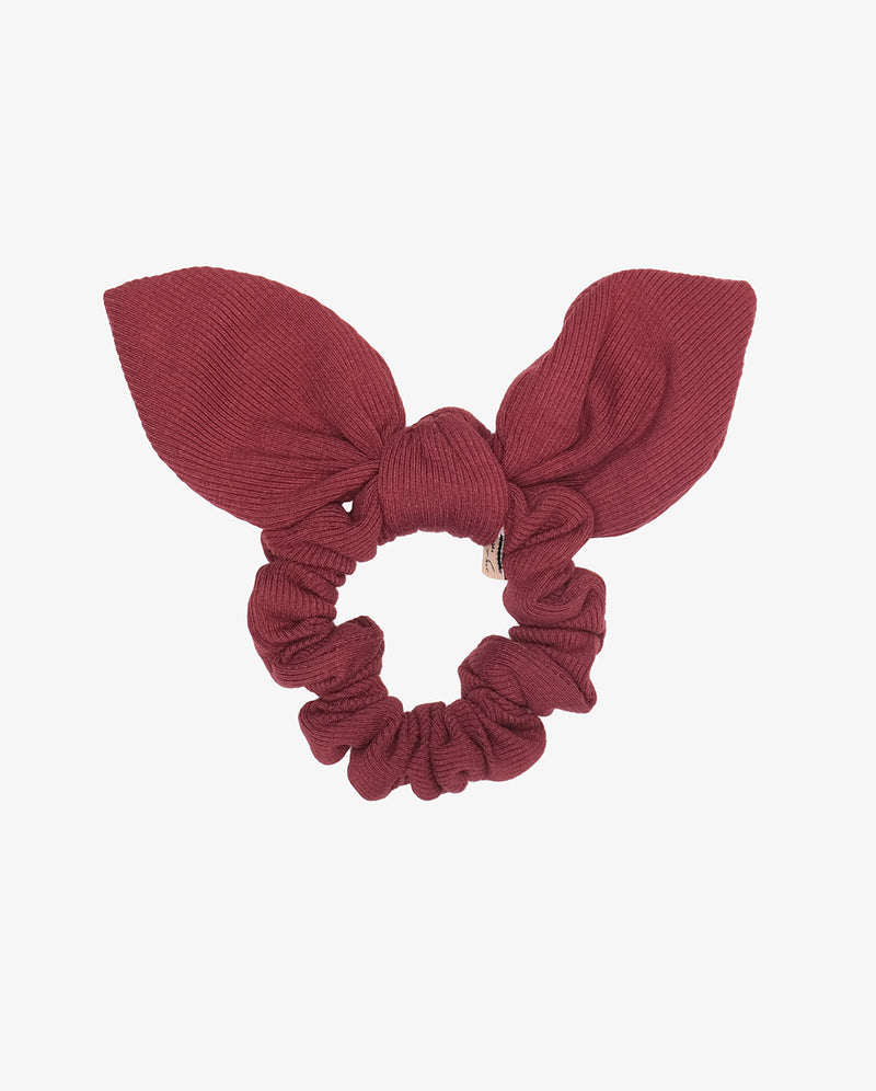 THE COLLECTIBLES | Ruby Rib Cotton Mini Bow Scrunchie