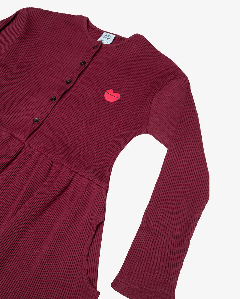 GRLFRND | Ruby Rib Cotton Button Front Dress