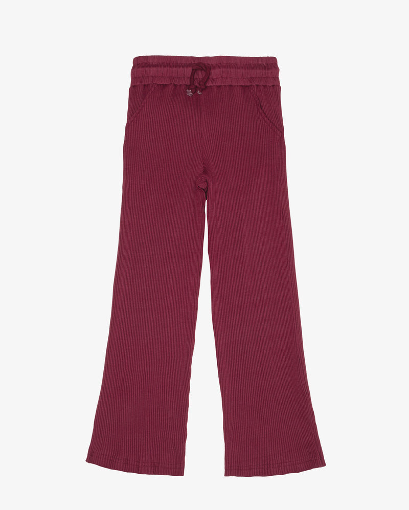 GRLFRND | Ruby Rib Cotton Wide Leg Pants