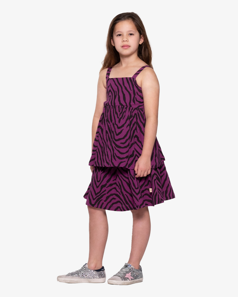 THE GIRL CLUB | Tiger Stripe Layer Dress